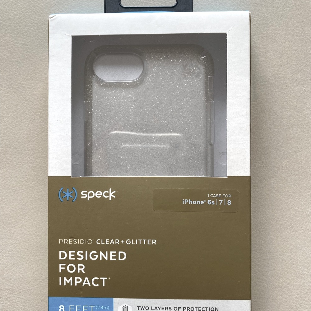 Speck Case iPhone 6s/7/8 Clear and Glitter